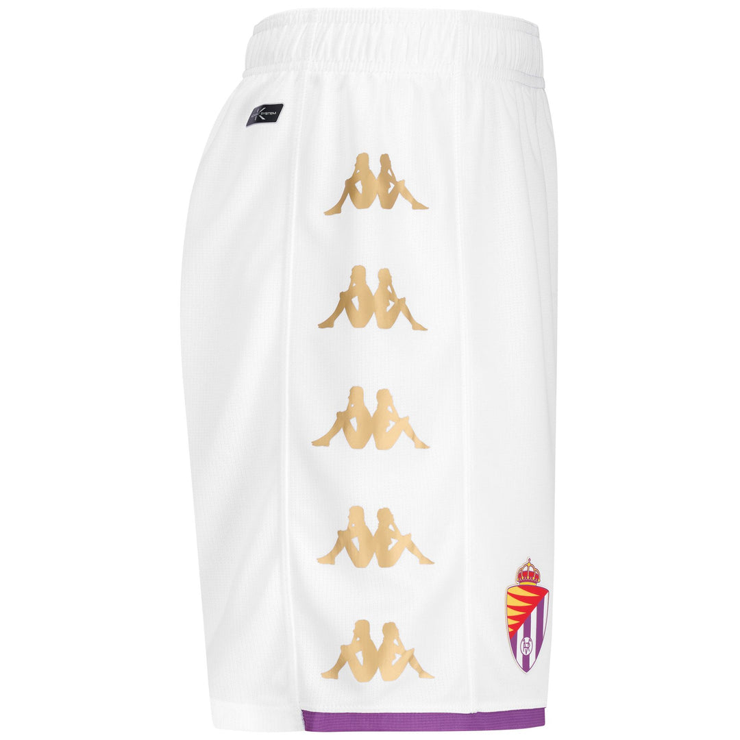 Shorts Man KOMBAT RYDER VALLADOLID Sport Shorts WHITE-VIOLET MD Dressed Front (jpg Rgb)	