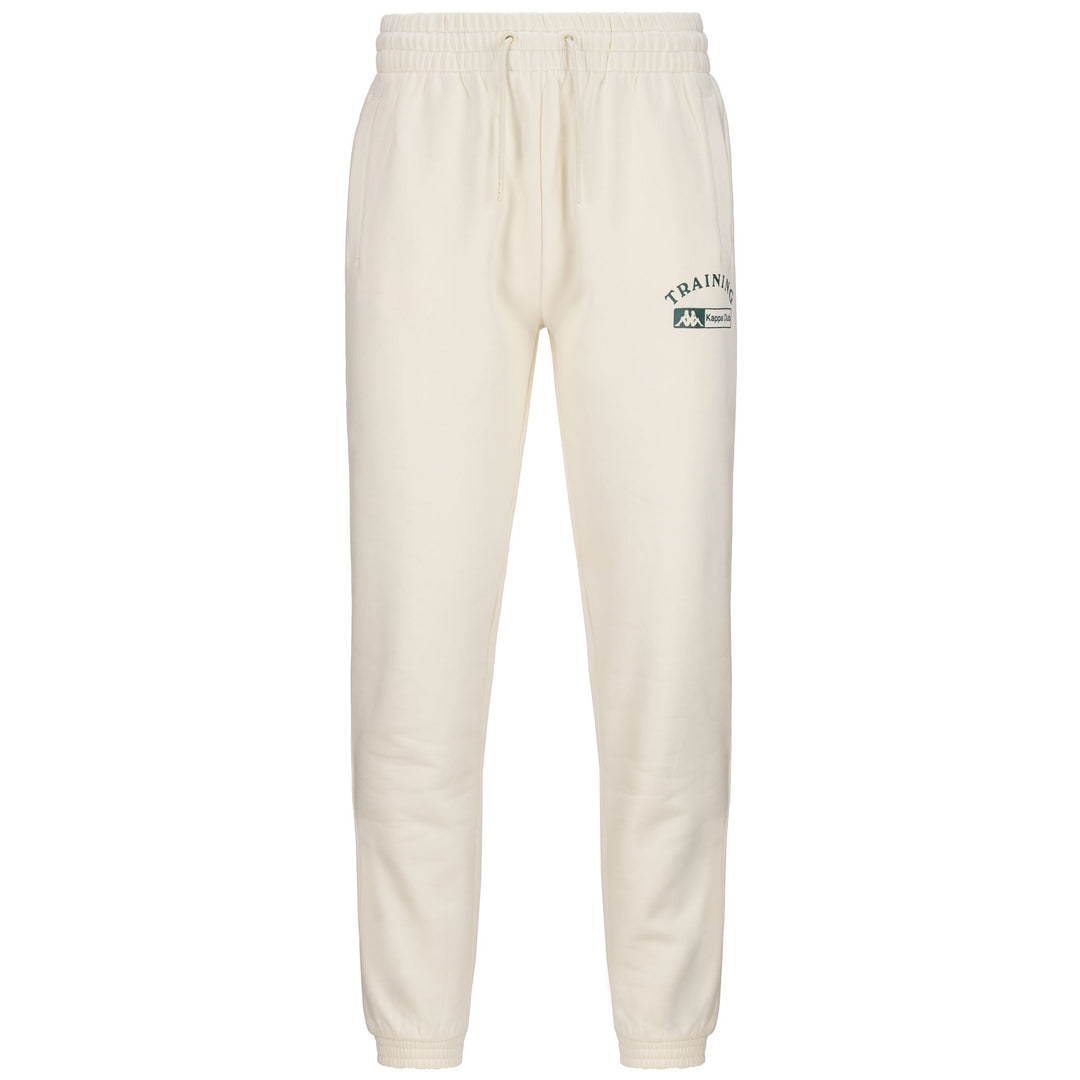 Pants Man AUTHENTIC SIMMY 2 Sport Trousers WHITE MILK-GREEN DK Photo (jpg Rgb)			