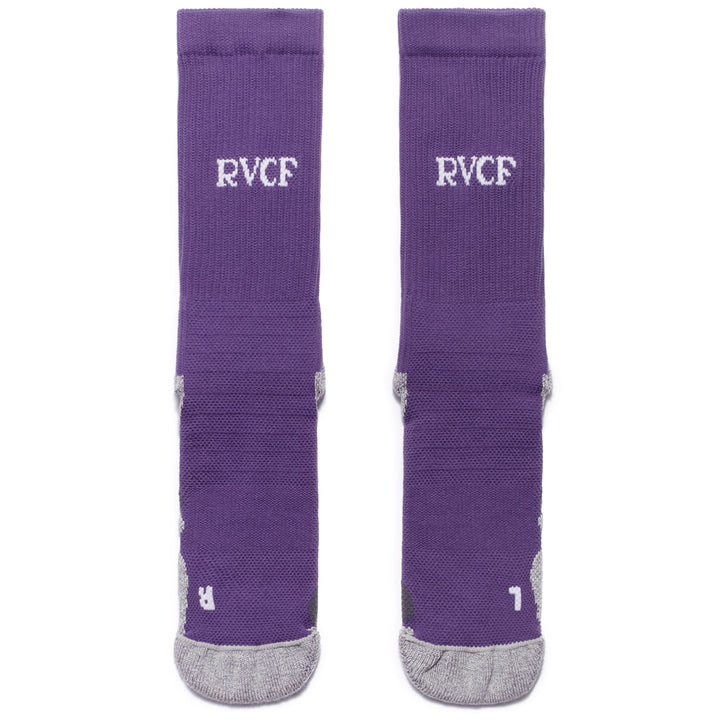 Socks Man SPOXS VALLADOLID 1PACK Quarter High Sock BRIGHT VIOLET - WHITE Dressed Front (jpg Rgb)	