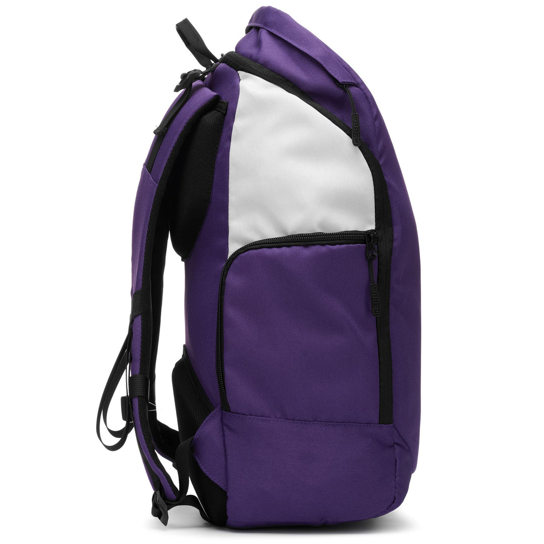 Bags Unisex ARETI FIORENTINA Backpack VIOLET INDIGO-GREEN WATER Dressed Front (jpg Rgb)	