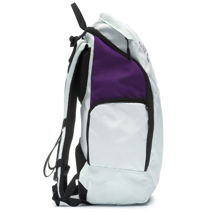 Bags Unisex ARETI FIORENTINA Backpack GREEN WATER-VIOLET INDIGO Dressed Front (jpg Rgb)	