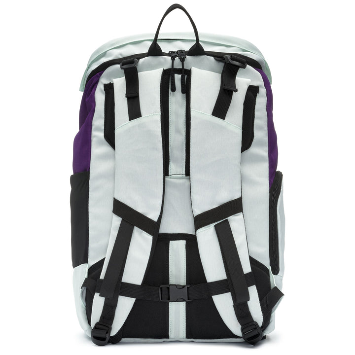 Bags Unisex ARETI FIORENTINA Backpack GREEN WATER-VIOLET INDIGO Dressed Side (jpg Rgb)		