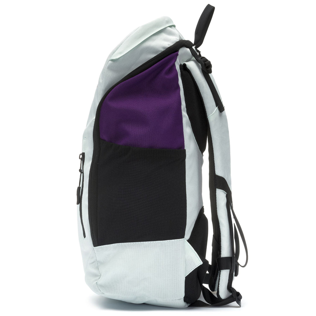 Bags Unisex ARETI FIORENTINA Backpack GREEN WATER-VIOLET INDIGO Dressed Back (jpg Rgb)		