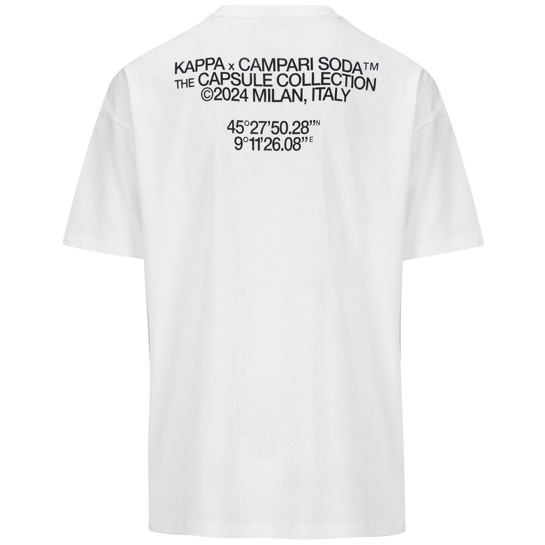 T-ShirtsTop Man AUTHENTIC POZY CAMPARI SODA T-Shirt WHITE Dressed Side (jpg Rgb)		