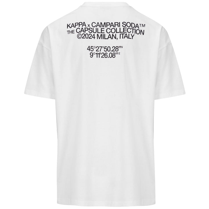 T-ShirtsTop Man AUTHENTIC POZY CAMPARI SODA T-Shirt WHITE Dressed Side (jpg Rgb)		