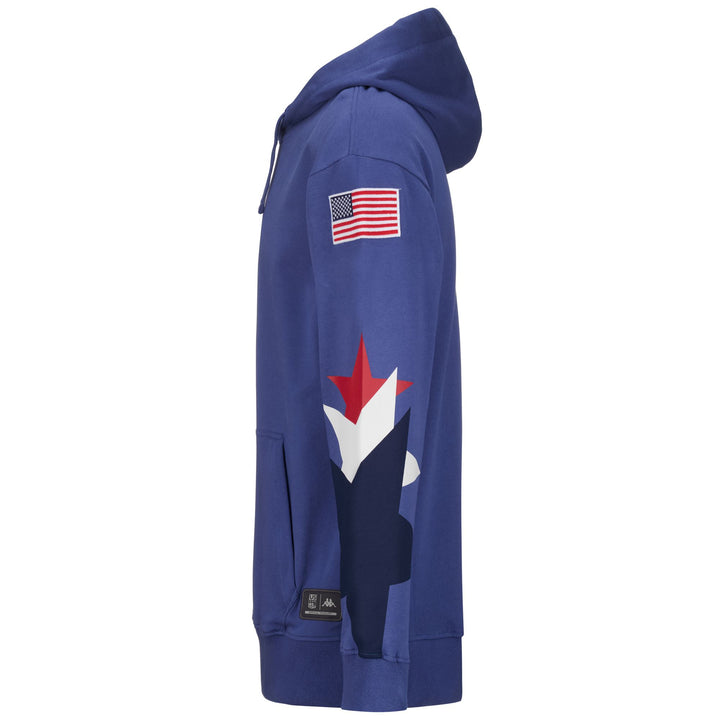 Fleece Unisex SUPPORTER UTAWI RACE US Jumper BLUE FIORD Dressed Back (jpg Rgb)		