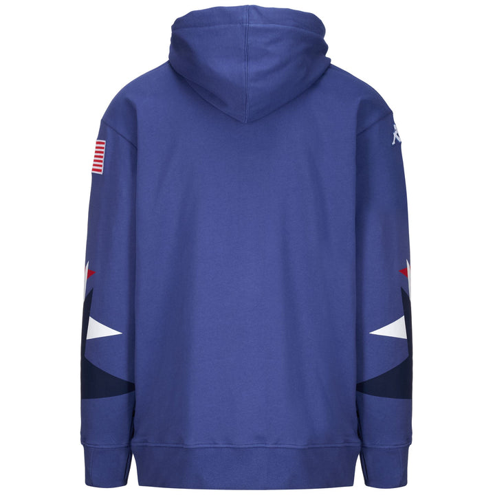 Fleece Unisex SUPPORTER UTAWI RACE US Jumper BLUE FIORD Dressed Side (jpg Rgb)		