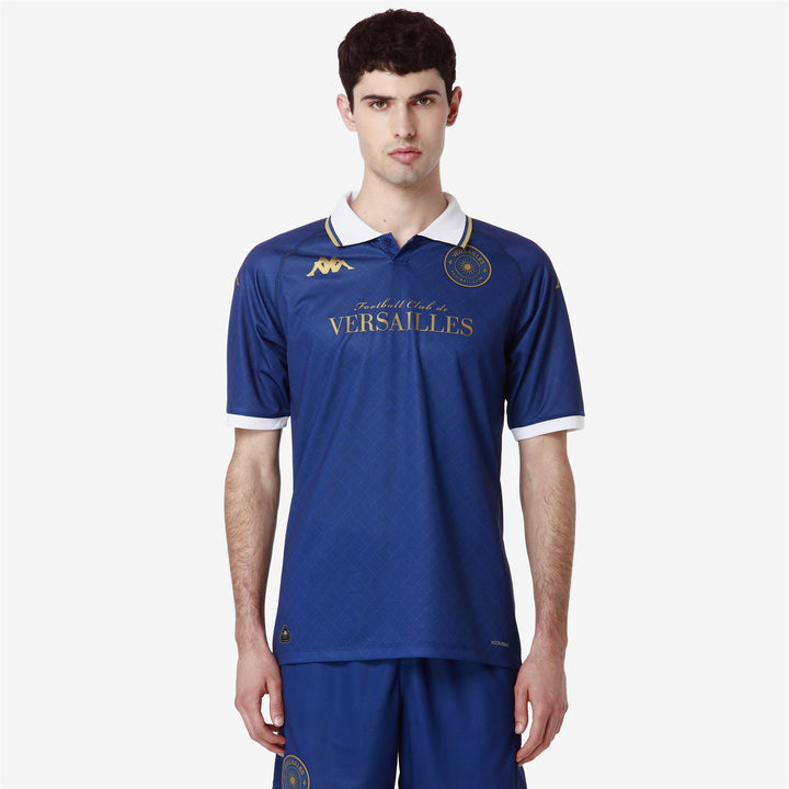 Active Jerseys Man KOMBAT 2025 FC VERSAILLES Shirt BLUE-WHITE-GOLD Detail (jpg Rgb)			