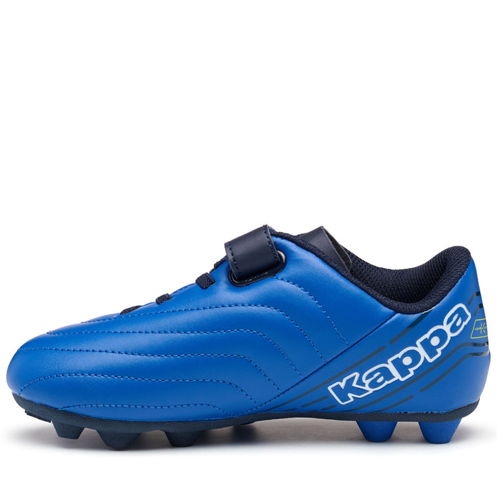 Sport Shoes Boy PLAYER EV FG KID Low Cut BLUE ROYAL MARINE - BLUE MARINE Dressed Side (jpg Rgb)		