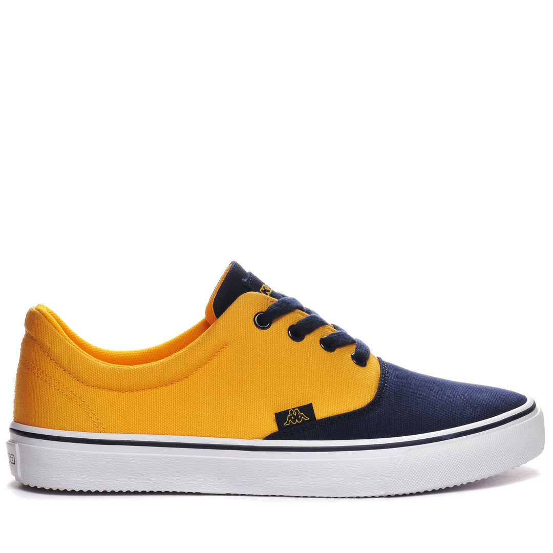 Sneakers Man LOGO NISIO 2 Low Cut YELLOW-BLUE MARINE Photo (jpg Rgb)			