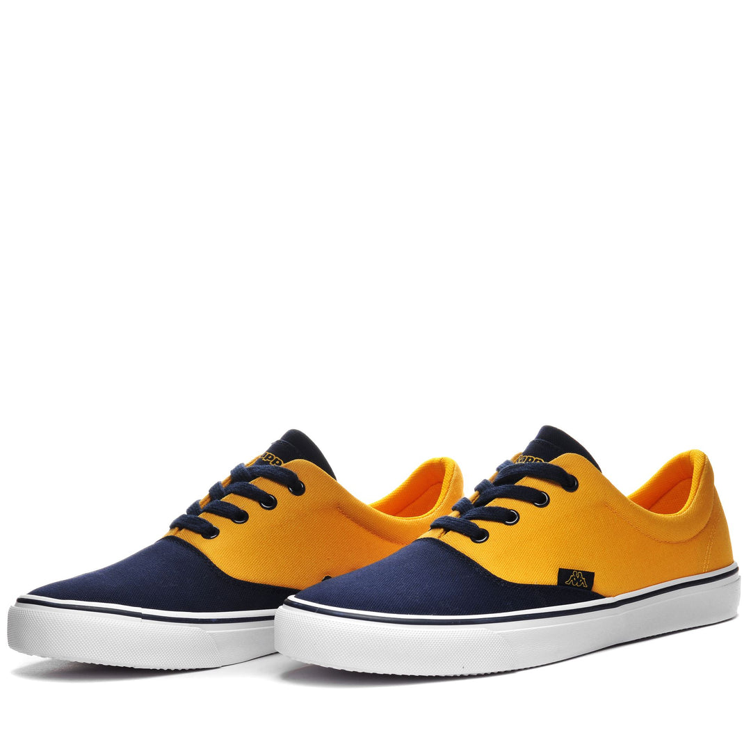 Sneakers Man LOGO NISIO 2 Low Cut YELLOW-BLUE MARINE Detail (jpg Rgb)			