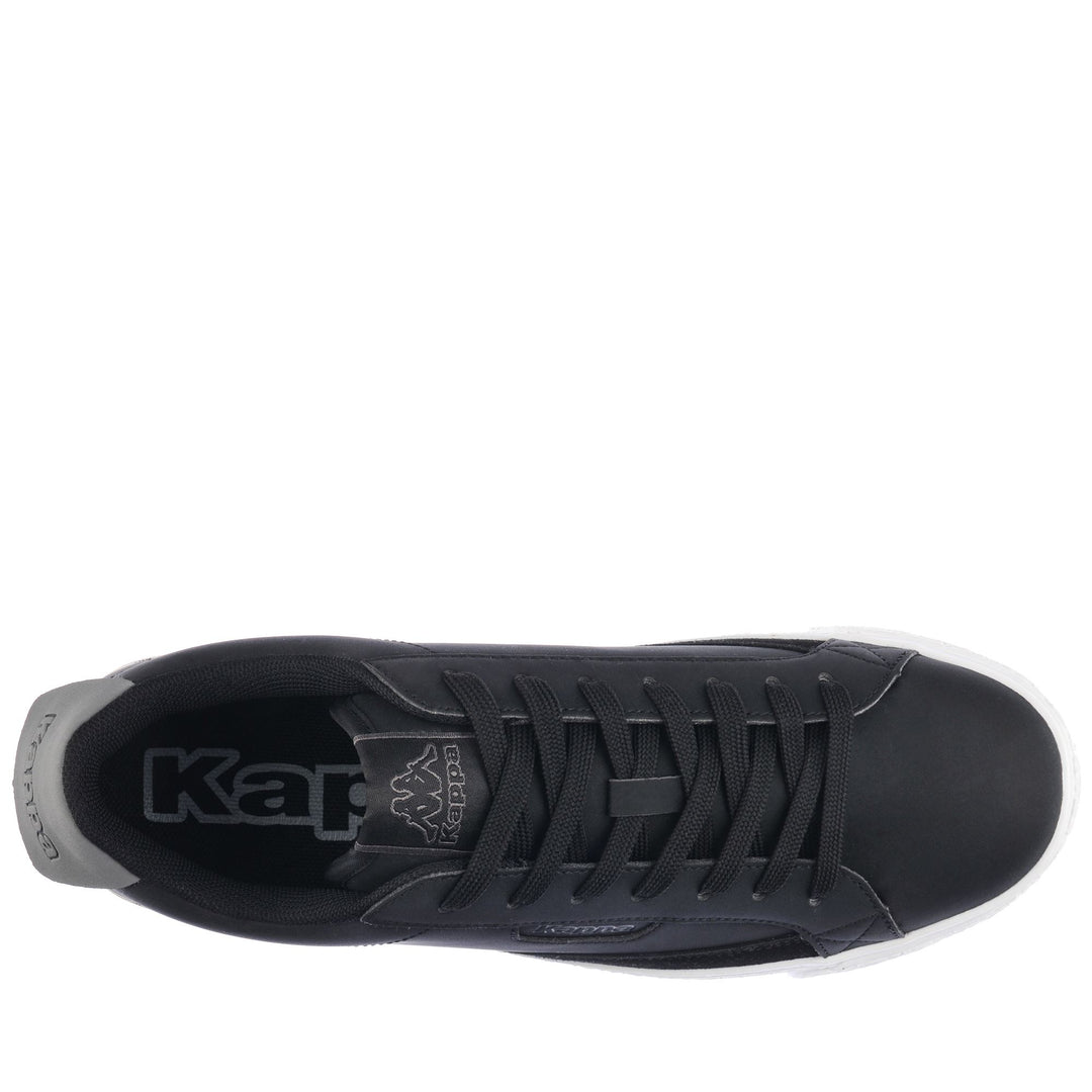 Sneakers Unisex LOGO ASTRID 5 Low Cut BLACK-GREY DK Dressed Back (jpg Rgb)		