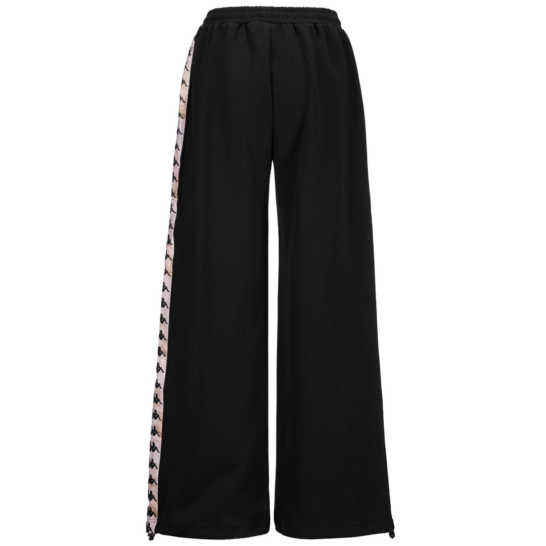 Pants Woman 222 BANDA PETUNIAGT Sport Trousers BLACK-WHITE MILK-GREY WARM Dressed Side (jpg Rgb)		