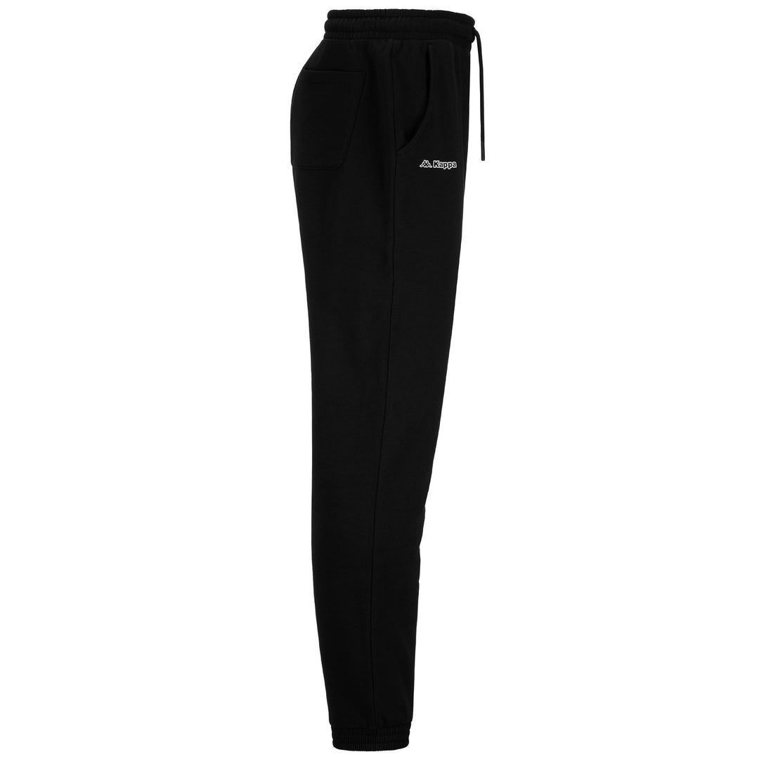 Pants Man LOGO FUTTOLO Sport Trousers BLACK Dressed Front (jpg Rgb)	