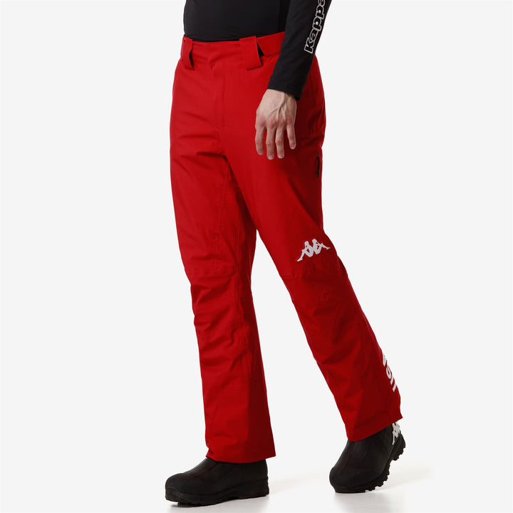 Pants Man 8CENTO 864 US Sport Trousers RED RACING Dressed Front Double		