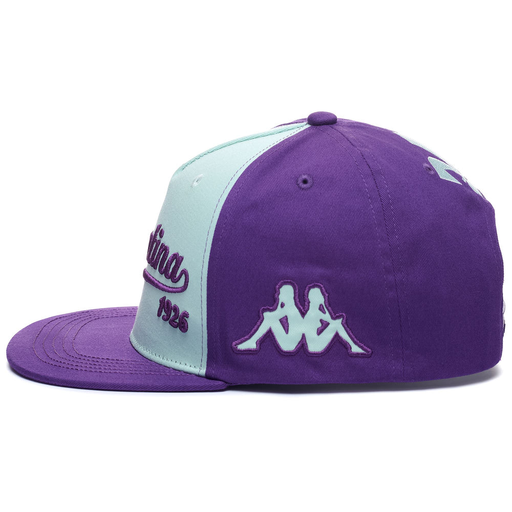 Headwear Unisex ASETYFLAT FIORENTINA Cap VIOLET INDIGO-GREEN WATER Dressed Front (jpg Rgb)	