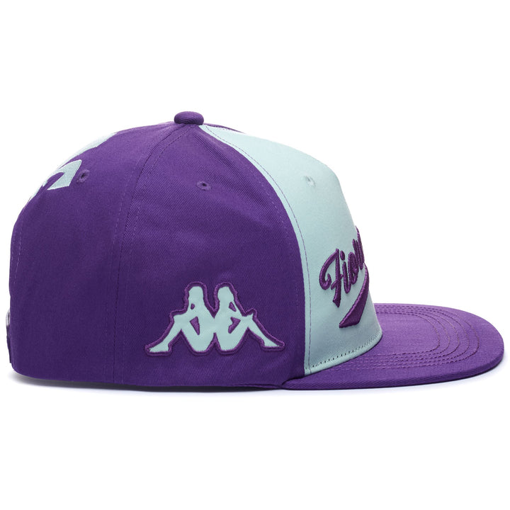 Headwear Unisex ASETYFLAT FIORENTINA Cap VIOLET INDIGO-GREEN WATER Dressed Back (jpg Rgb)		