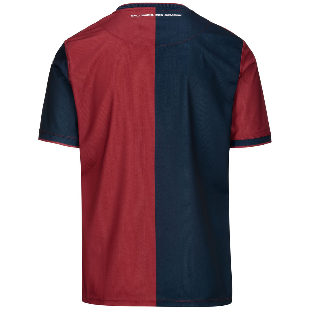 Active Jerseys Man KOMBAT 2025 GENOA Shirt RED DK DAHLIA-BLUE DK Dressed Side (jpg Rgb)		