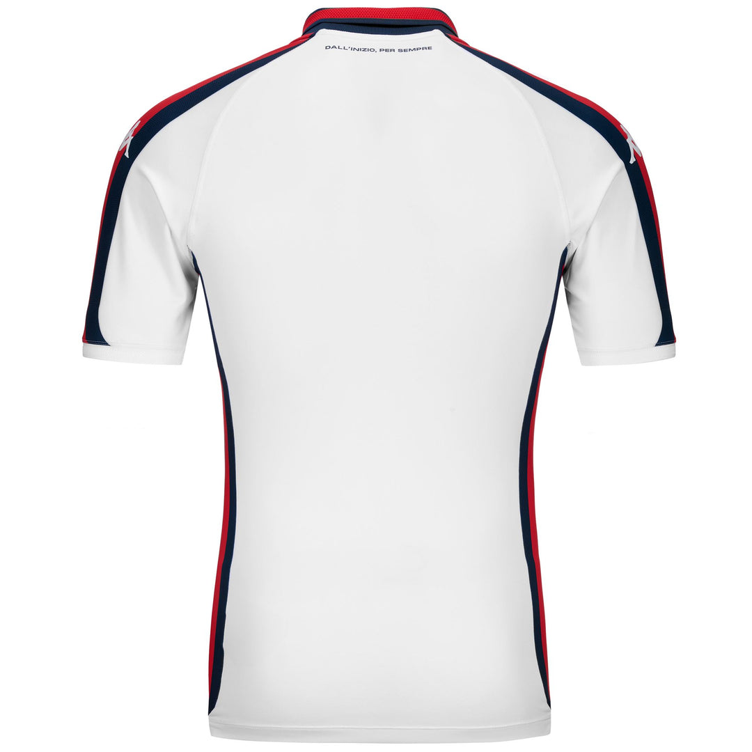 Active Jerseys Man KOMBAT PRO 2025 GENOA Shirt WHITE-RED-BLUE DK Dressed Side (jpg Rgb)		