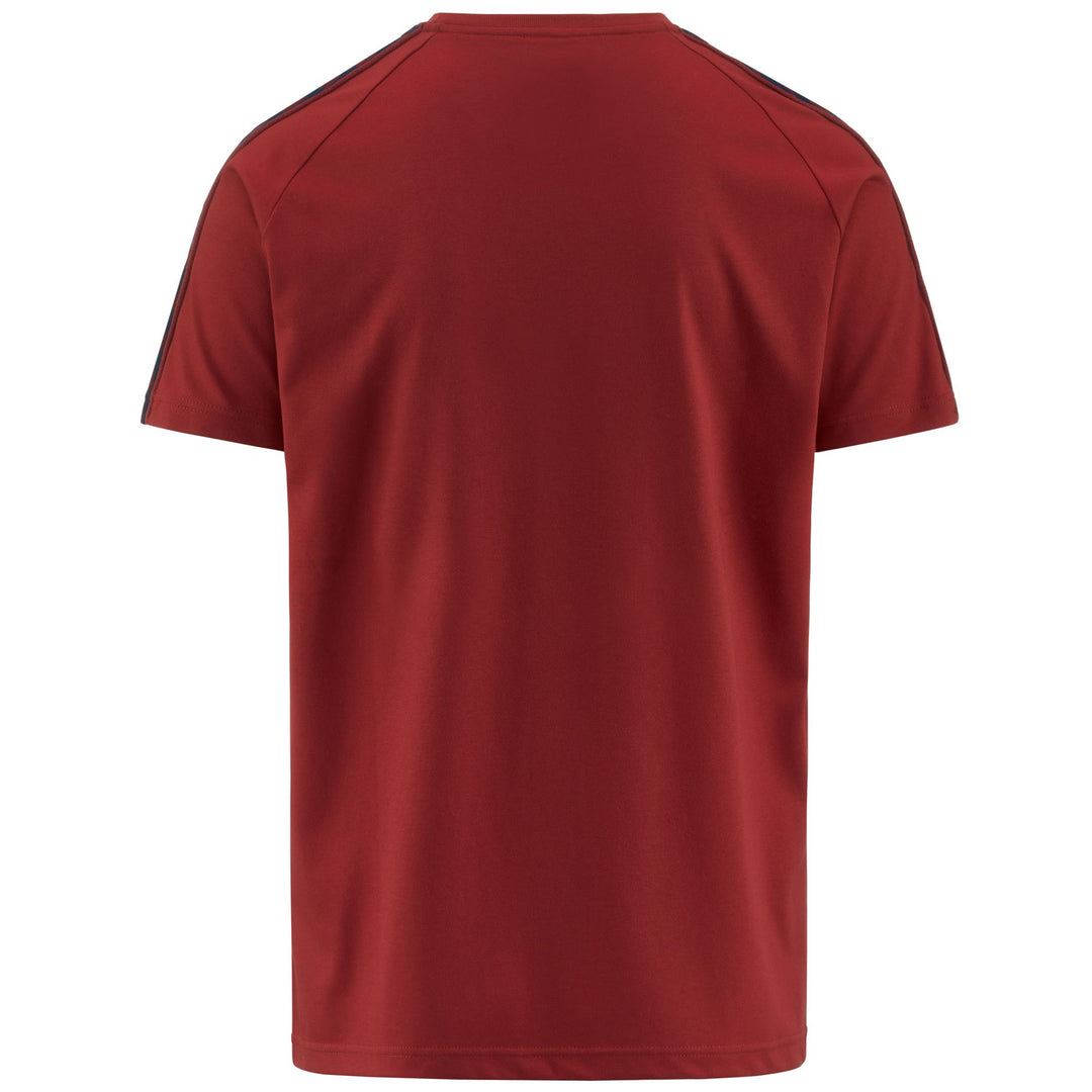 T-ShirtsTop Man 222 BANDA COENA GENOA T-Shirt RED DK DAHLIA-BLUE DK Dressed Side (jpg Rgb)		