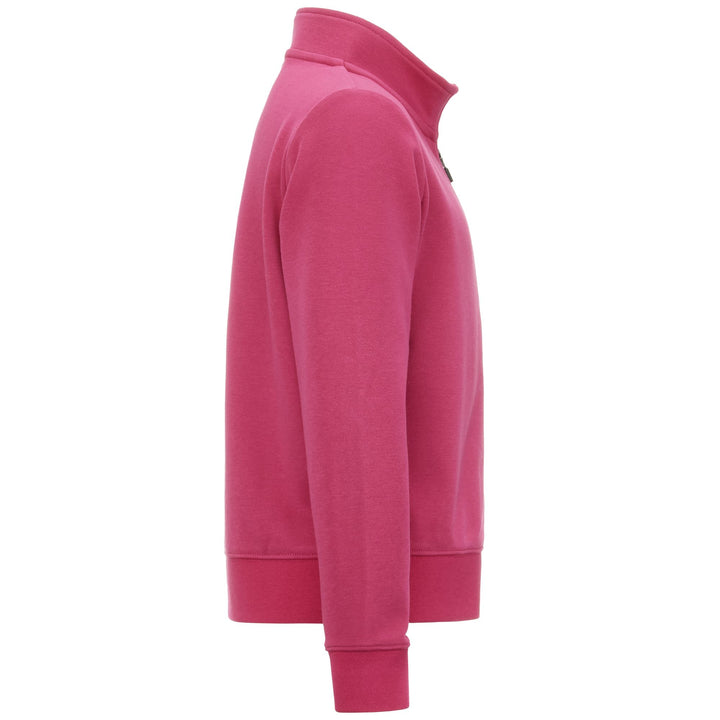 Fleece Unisex LOGO GERTE KID Jacket FUCHSIA BRIGHT ROSE Dressed Side (jpg Rgb)		