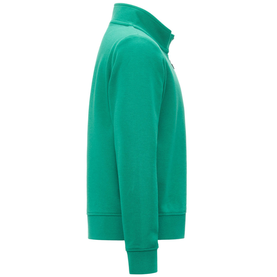 Fleece Unisex LOGO GERTE KID Jacket GREEN Dressed Side (jpg Rgb)		