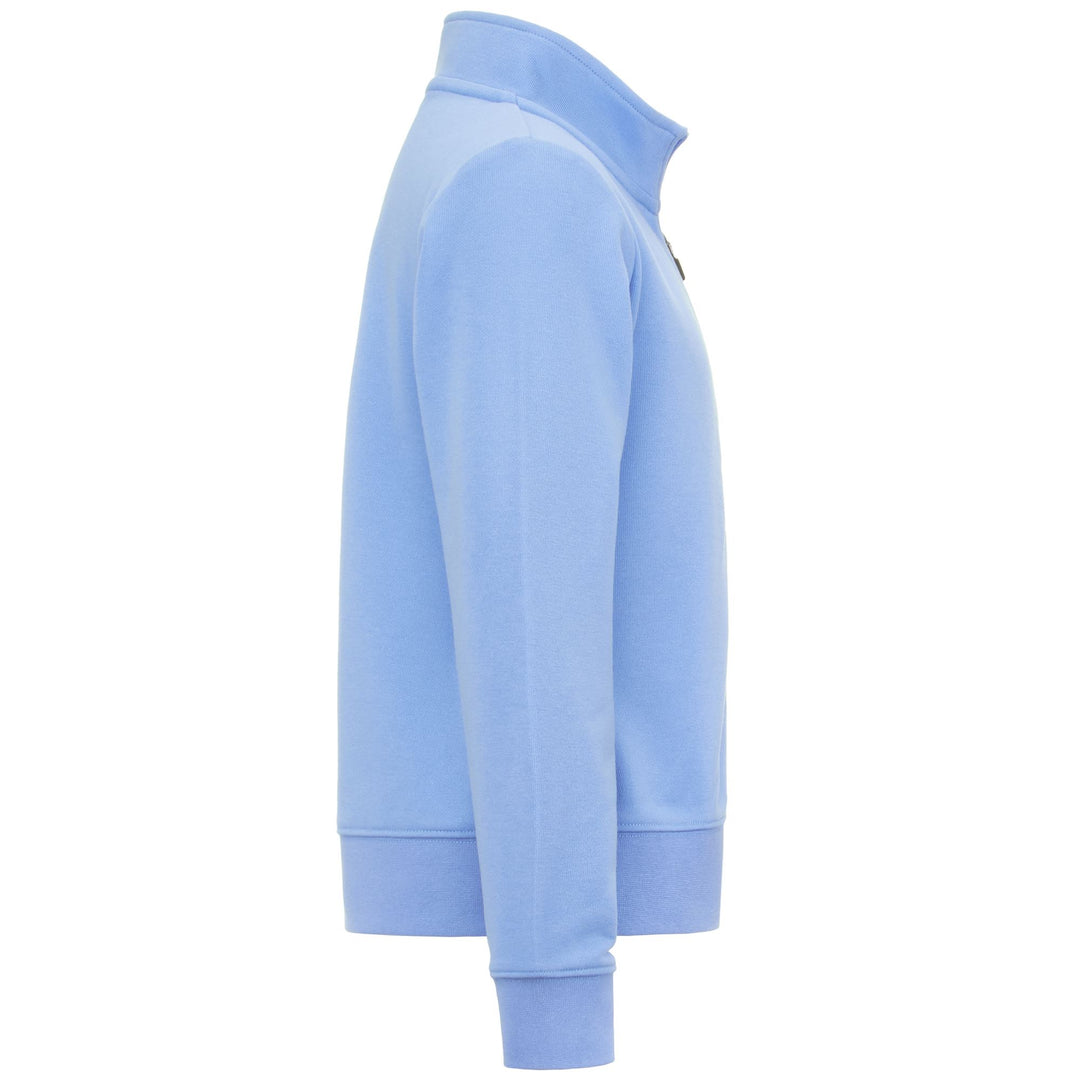 Fleece Unisex LOGO GERTE KID Jacket BLUE VISTA Dressed Side (jpg Rgb)		