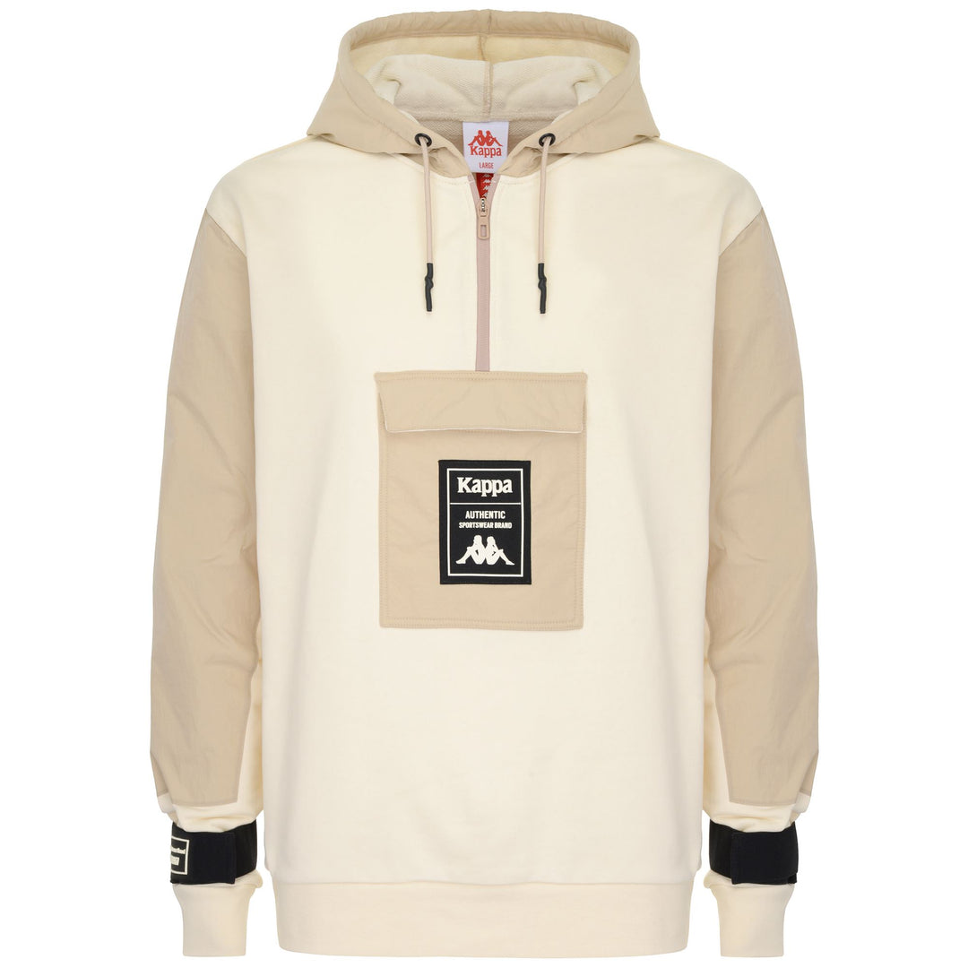 Fleece Man AUTHENTIC TIER ONE LADONIO Jumper WHITE ANTIQUE - BEIGE LT Photo (jpg Rgb)			