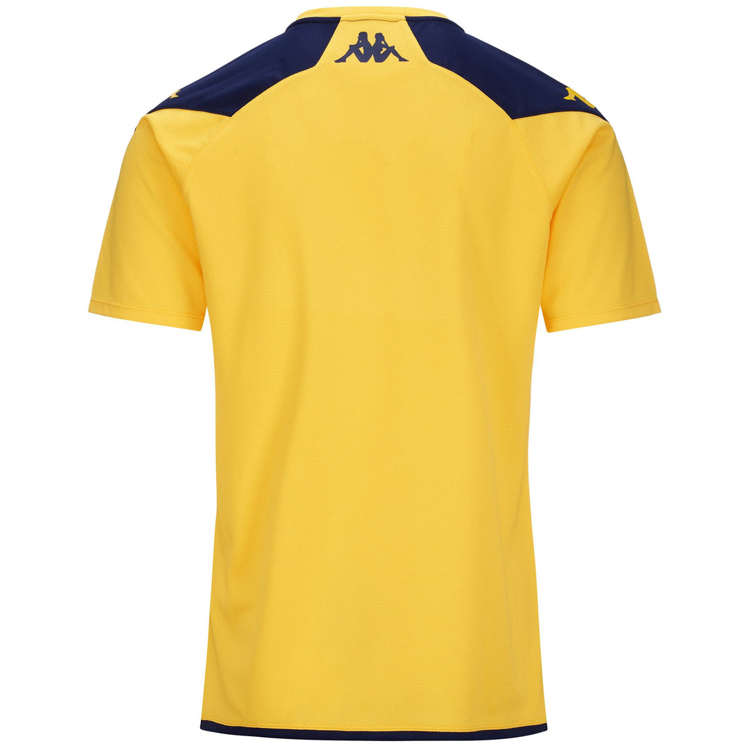 Active Jerseys Man ABOU PRO 7 DEPORTIVO Shirt YELLOW-BLUE MARINE Dressed Side (jpg Rgb)		