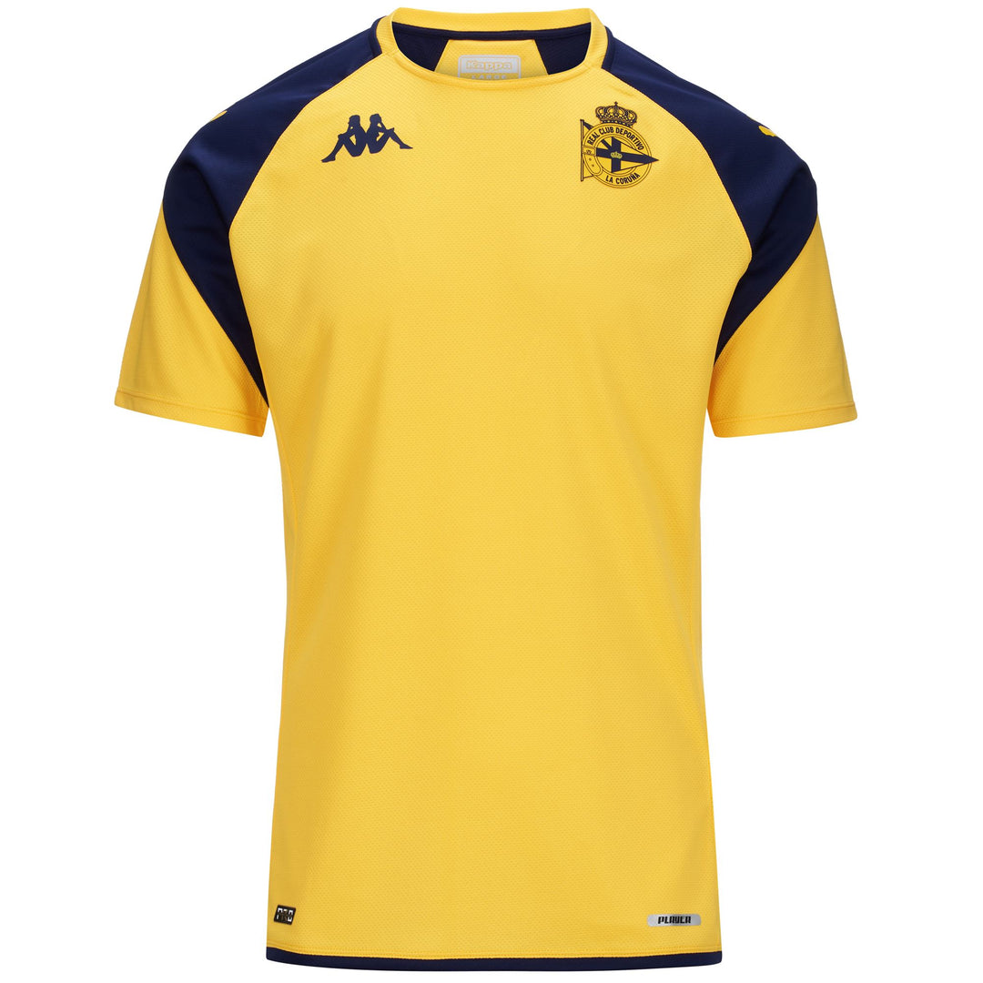 Active Jerseys Man ABOU PRO 7 DEPORTIVO Shirt YELLOW-BLUE MARINE Photo (jpg Rgb)			