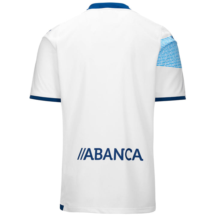 Active Jerseys Man KOMBAT 2024 DEPORTIVO Shirt WHITE-BLUE DK Dressed Side (jpg Rgb)		