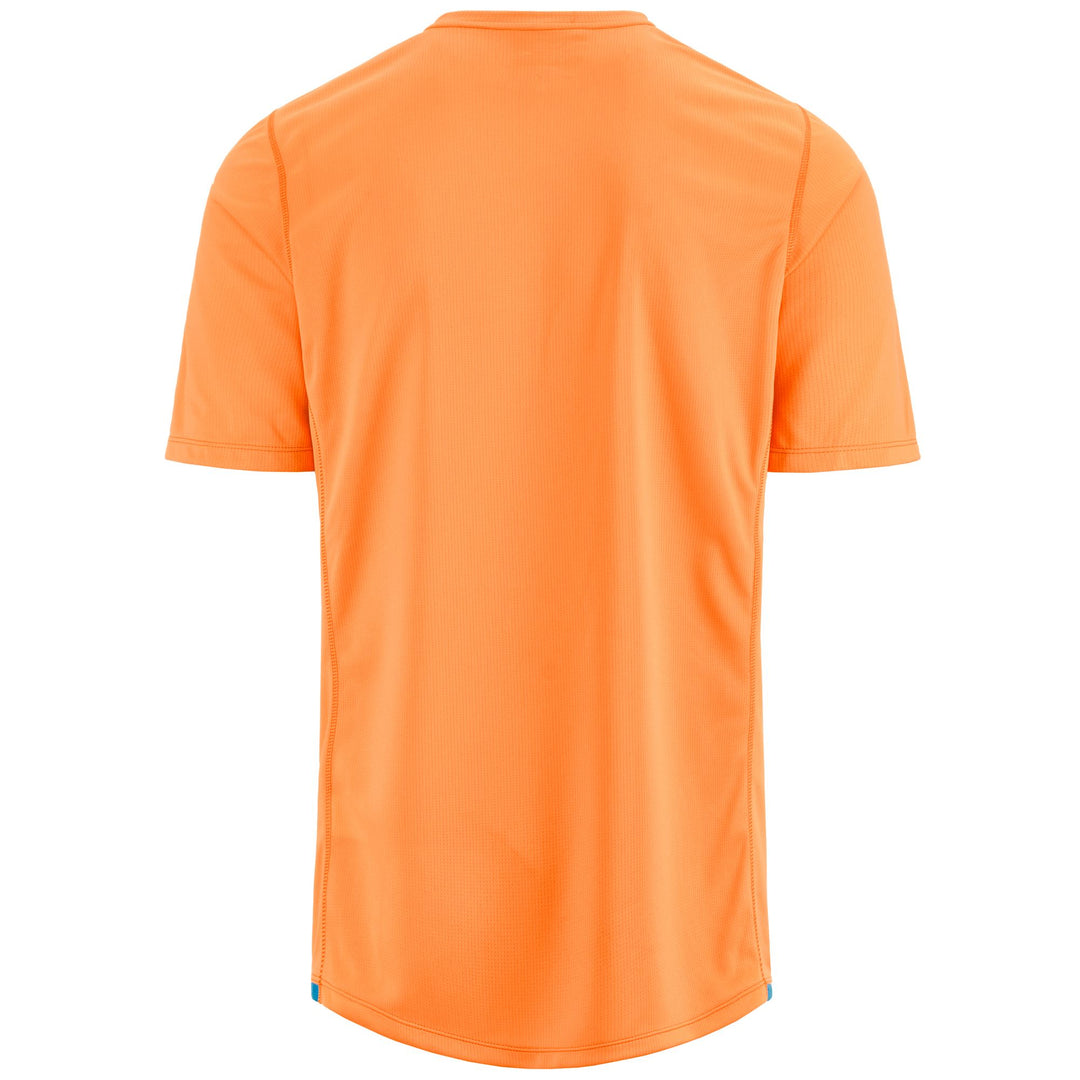 Active Jerseys Man KOMBAT 2024 GK DEPORTIVO Shirt ORANGE FLUO-BLUE ROYAL Dressed Side (jpg Rgb)		