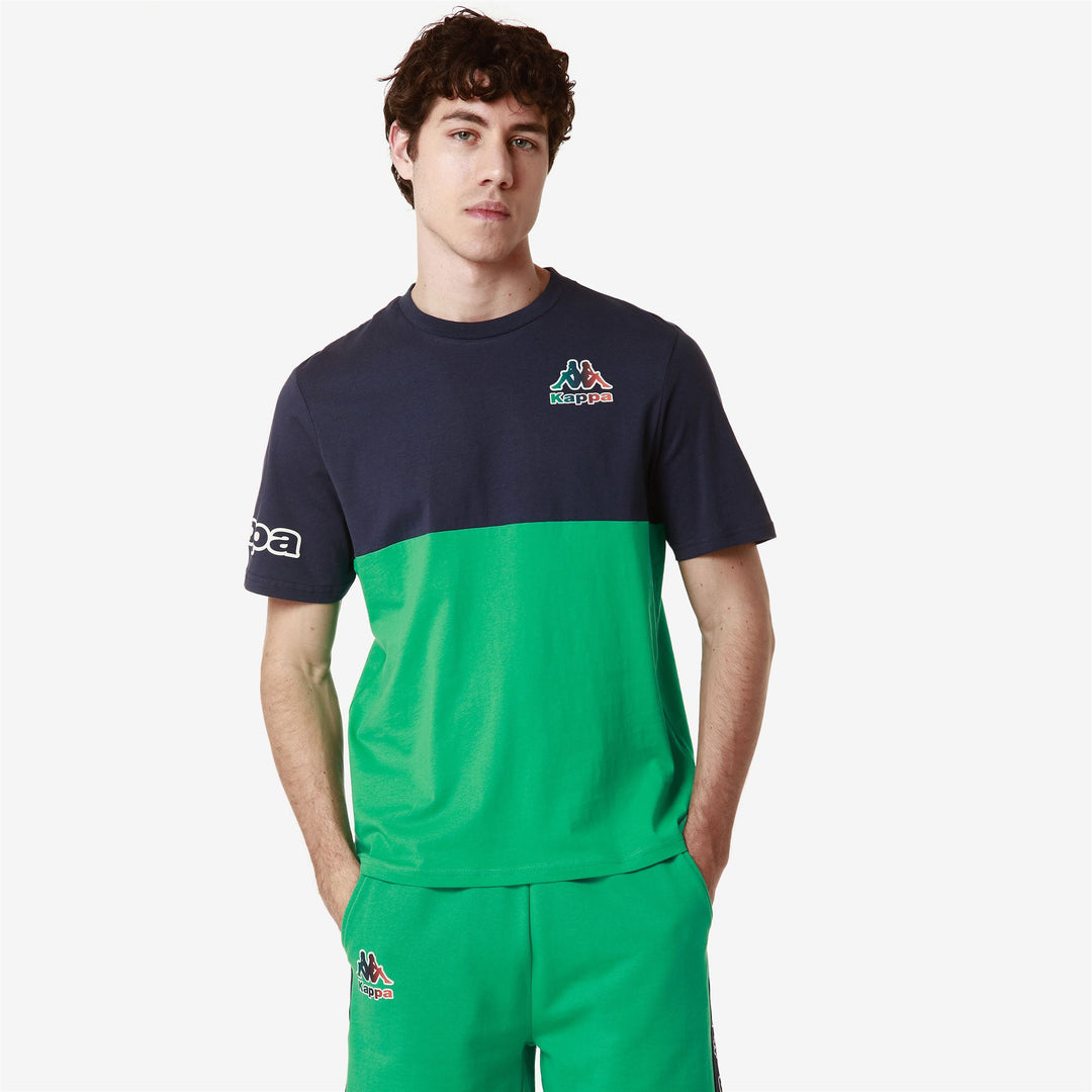 T-ShirtsTop Man LOGO FEFFO T-Shirt GREEN BLARNEY - BLUE MEDIEVAL Detail (jpg Rgb)			