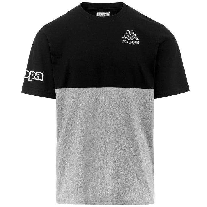 T-ShirtsTop Man LOGO FEFFO T-Shirt GREY MD MEL - BLACK Photo (jpg Rgb)			