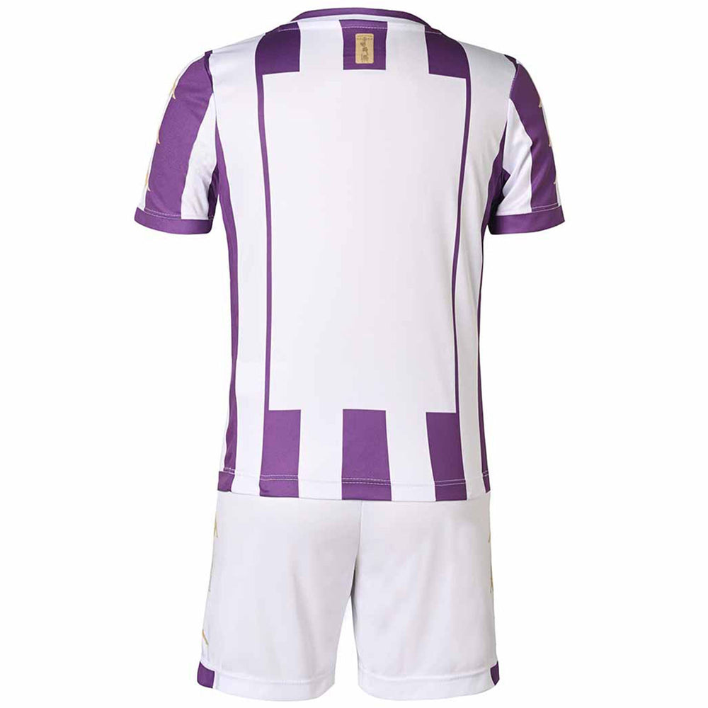 SETS Kid unisex KOMBAT KIT VALLADOLID Shorts / T-Shirt BRIGHT VIOLET - WHITE Dressed Front (jpg Rgb)	