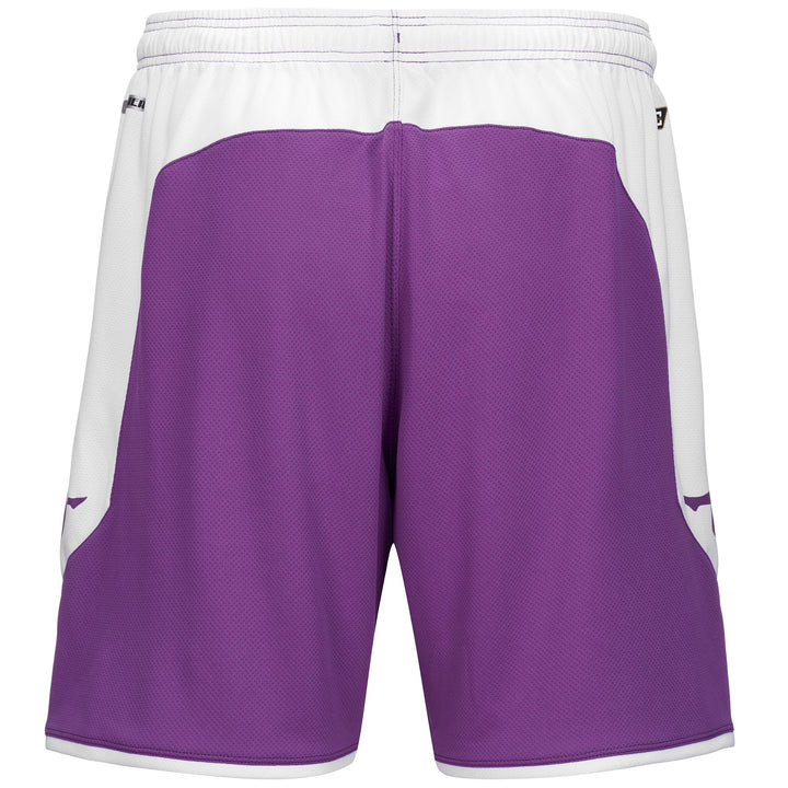 Shorts Man AHORAZIP PRO 7 VALLADOLID Sport Shorts BRIGHT VIOLET - WHITE Dressed Side (jpg Rgb)		