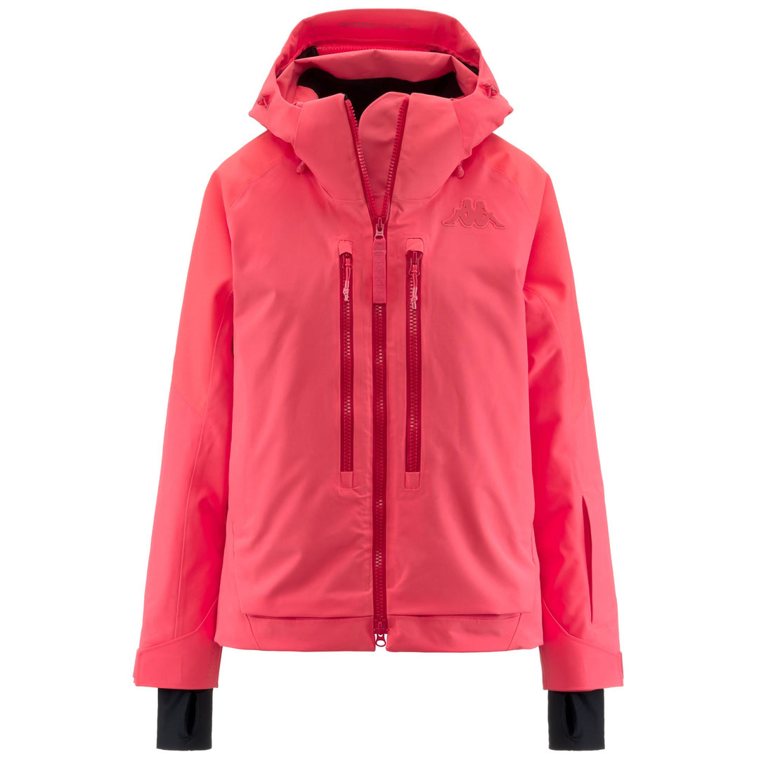 Jackets Woman 6CENTO 604C Mid PINK SHELL - BLACK Photo (jpg Rgb)			