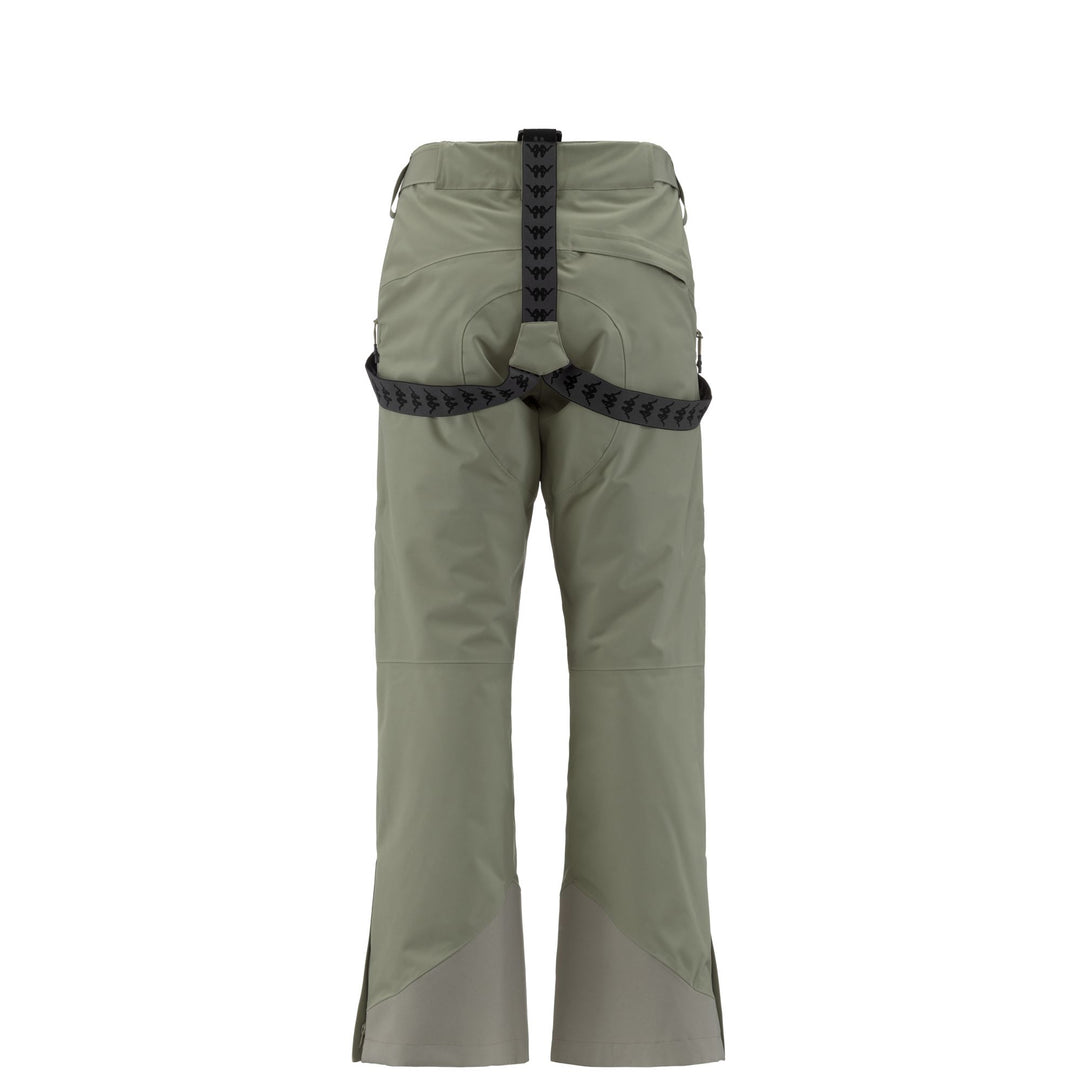 Pants Man 6CENTO 622C Sport Trousers GREEN OAK - BLACK Dressed Side (jpg Rgb)		