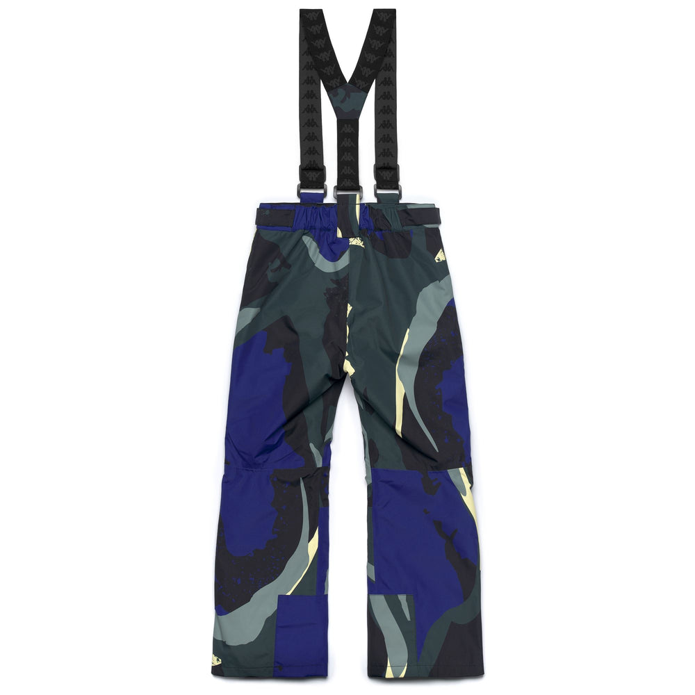 Pants Kid unisex 8CENTO 889G KID Sport Trousers BLACK - GREEN PONDEROSA - BLUE CAVERN - GREEN YOUNG Dressed Front (jpg Rgb)	