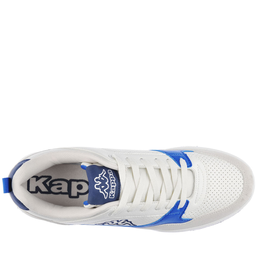 Sneakers Man LOGO MANIS Low Cut WHITE OFF-BLUE DK Dressed Back (jpg Rgb)		