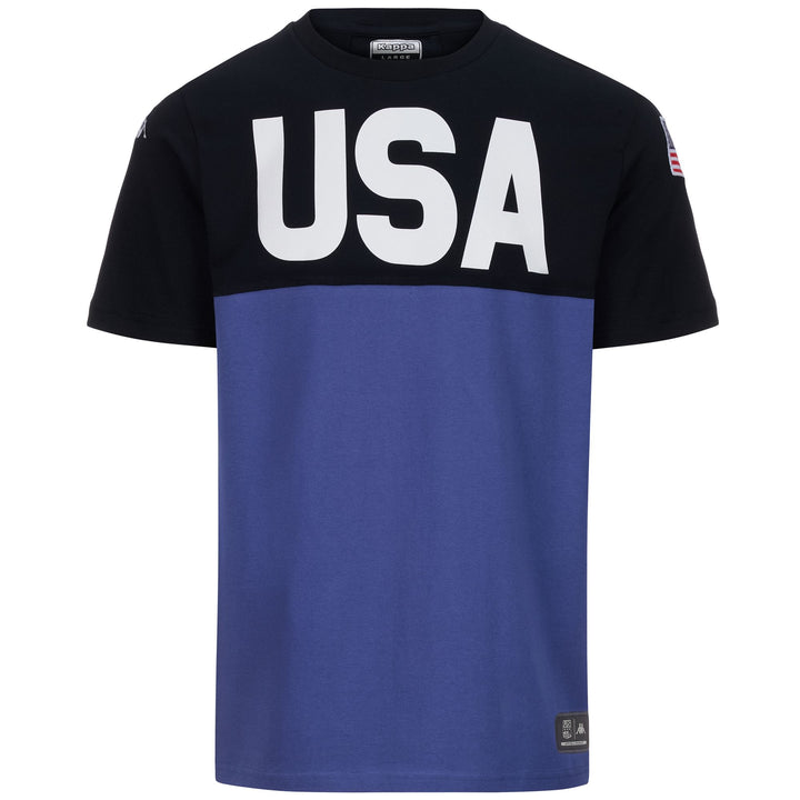 T-ShirtsTop Unisex SUPPORTER AYBA2B USA US T-Shirt BLUE FIORD-BLUE DK NAVY Photo (jpg Rgb)			