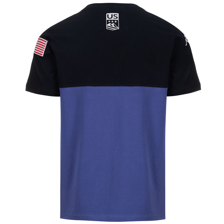 T-ShirtsTop Unisex SUPPORTER AYBA2B USA US T-Shirt BLUE FIORD-BLUE DK NAVY Dressed Side (jpg Rgb)		