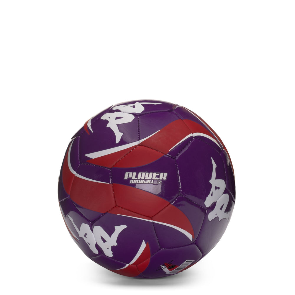 Balls Unisex PLAYER MINIBALL FIORENTINA 32 Panels VIOLET INDIGO-RED-WHITE Dressed Front (jpg Rgb)	