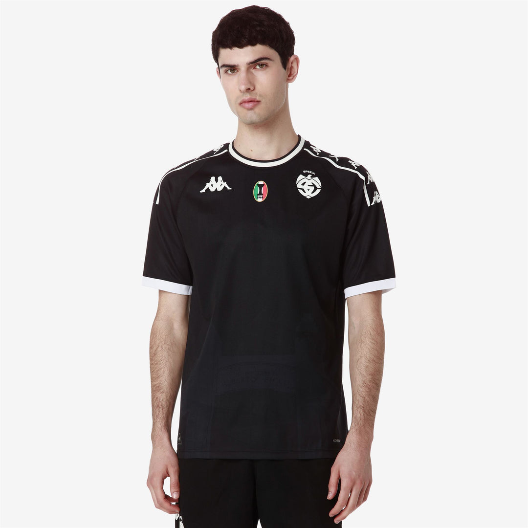 Active Jerseys Man KOMBAT 2025 SPEZIA Shirt BLACK-WHITE Detail (jpg Rgb)			