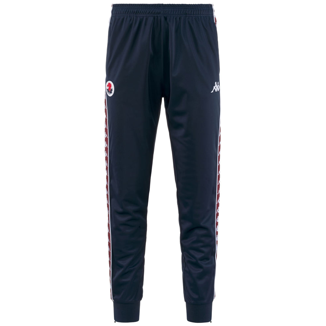 Pants Man 222 BANDA RASTORIA SLIM GENOA Sport Trousers BLUE DK-RED DK DAHLIA-WHITE Photo (jpg Rgb)			