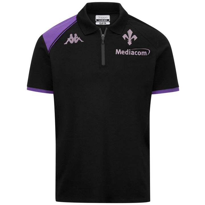 Polo Shirts Man ACREM FIORENTINA Polo BLACK-VIOLET INDIGO Photo (jpg Rgb)			