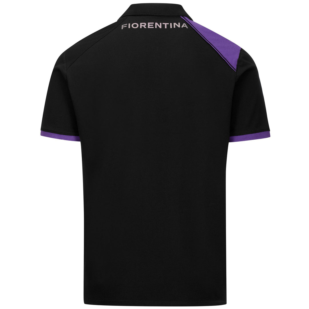 Polo Shirts Man ACREM FIORENTINA Polo BLACK-VIOLET INDIGO Dressed Side (jpg Rgb)		