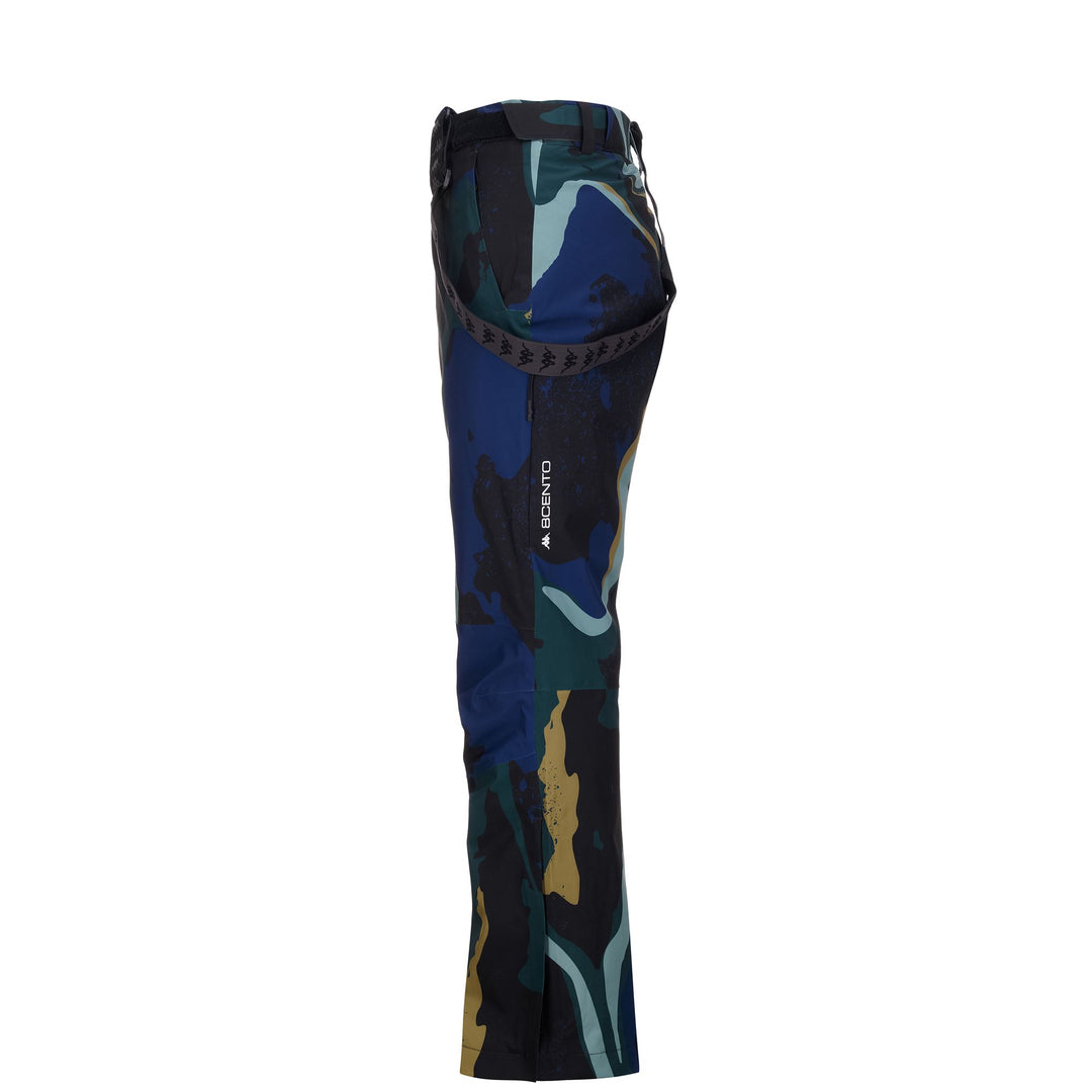 Pants Man 8CENTO 864G Sport Trousers BLUE CAVERN - GREEN PONDEROSA - BLACK Dressed Back (jpg Rgb)		