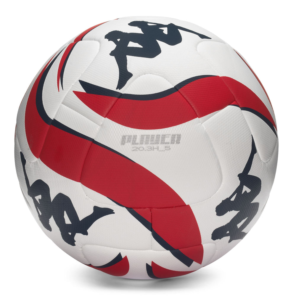 Balls Unisex PLAYER 20.3H GENOA 14 PANELS WHITE-RED-BLUE DK Dressed Front (jpg Rgb)	