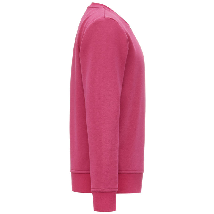 Fleece Unisex LOGO CAIMA KID Jumper FUCHSIA BRIGHT ROSE Dressed Side (jpg Rgb)		